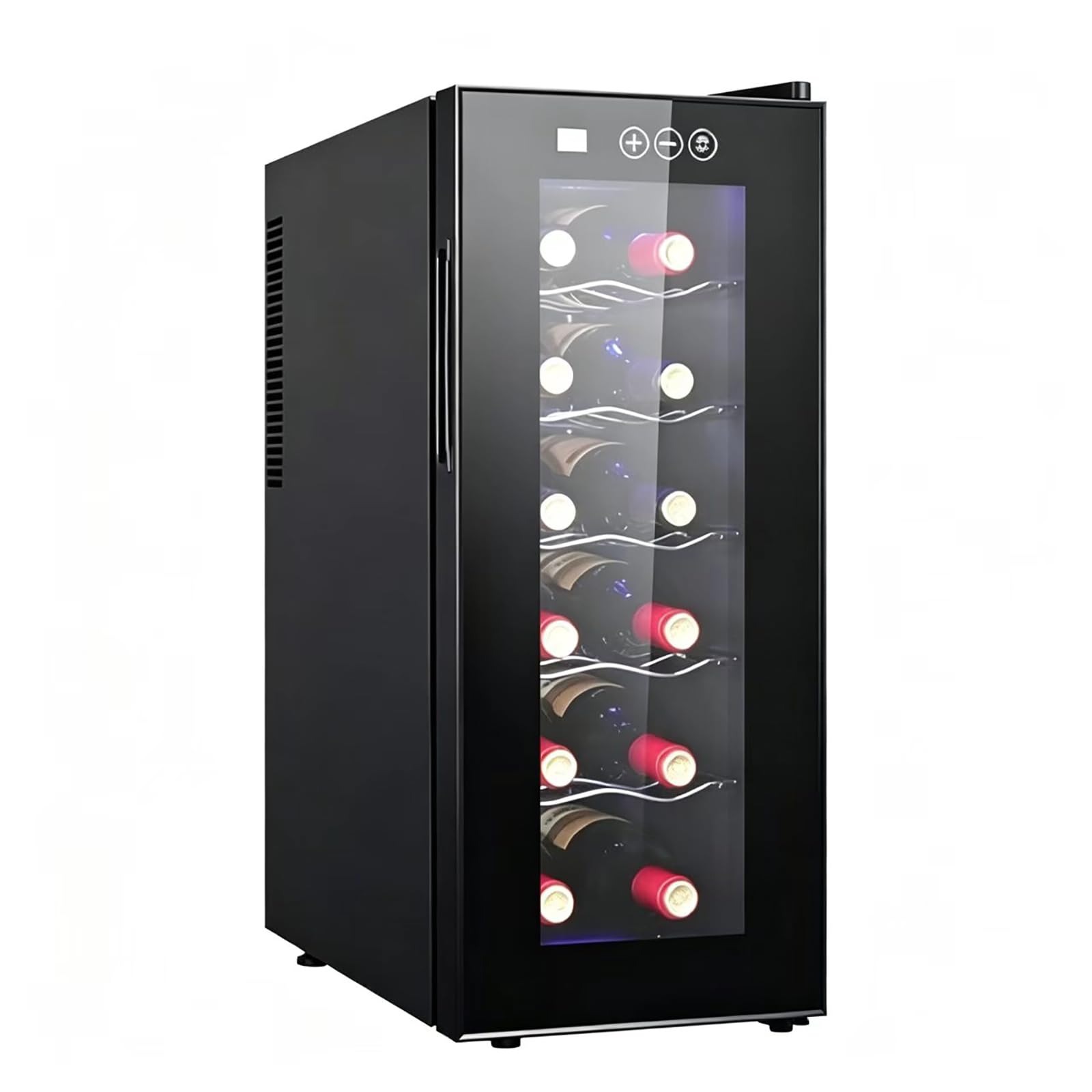 YZHYY 12 Bottle Wine Cooler Refrigerator, Mini Bar Refrigerator