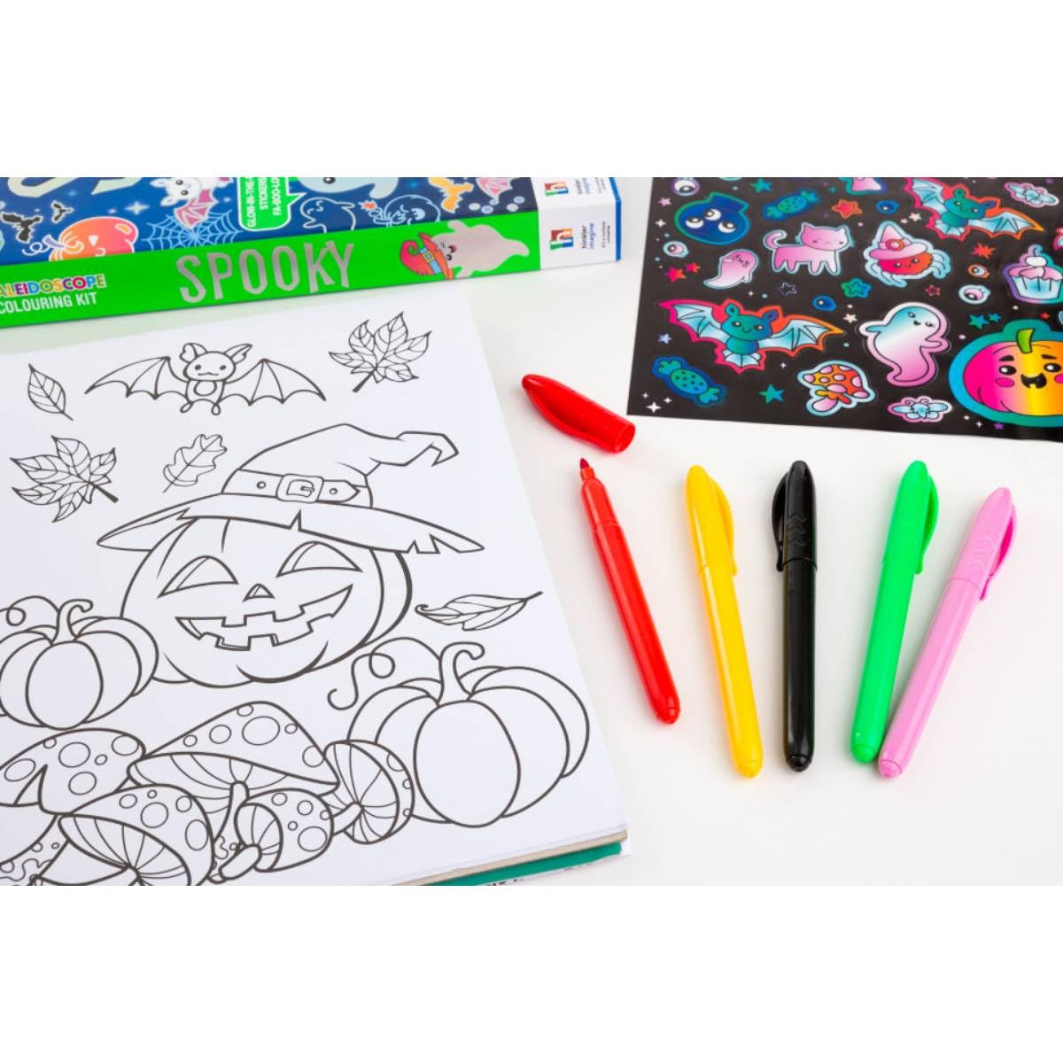 Kaleidoscope Spooky Colouring Kit (Halloween), Multicolor - Image 3