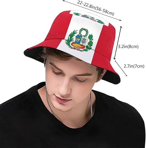 Vista 119 de KiuLoam Sombreros de pescador unisex con bandera, sombreros de pescador plegables para exteriores, verano, viajes, senderismo, playa, gorras