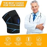 ACWOO Knee Support Brace for Men and Women, Adjustable Compression Knee Patellar Tendon Support Brace for Arthritis, Joint Pain, Ligament Injury, Meniscus Tear, ACL, MCL, Tendonitis, Running, Sports - 3