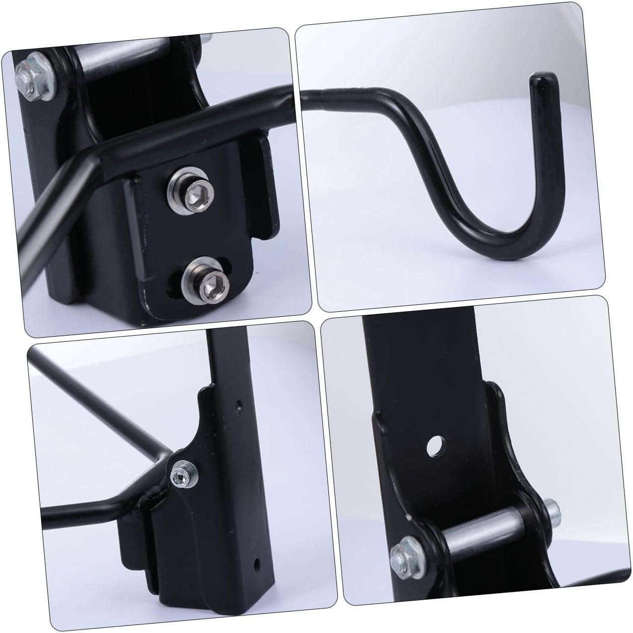 FRCOLOR Bike Wall Hanger Adjustable Angle Bike Hook Heavy-duty Metal Wall-mounted 40kg Load Capacity with Screws for Home Garage