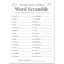 InvitationHouse Team Building Office Party Word Scramble Game - Set of 30