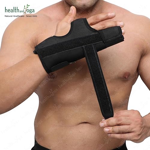 Miniatura 2 de HealthAndYoga GuardNHeal - Férula de dedo tipo bóxer  Soporte acolchado con férula extraíble para fractura de boxeador  Protección de dedos pequeños