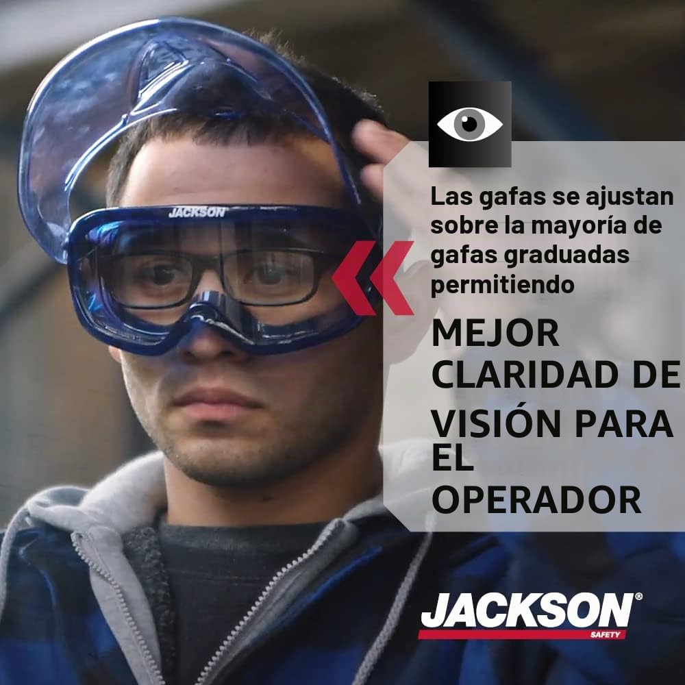 JACKSON SAFETY GPL530 Premium Safety Goggles with detachable Faceshield