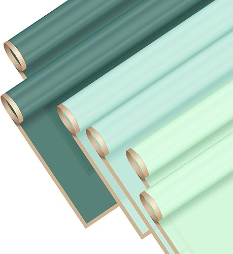 ASTARON 30 hojas de papel de regalo de ramo de flores, papel de regalo de flores plegado con borde dorado, papel floral negro blanco marrón para