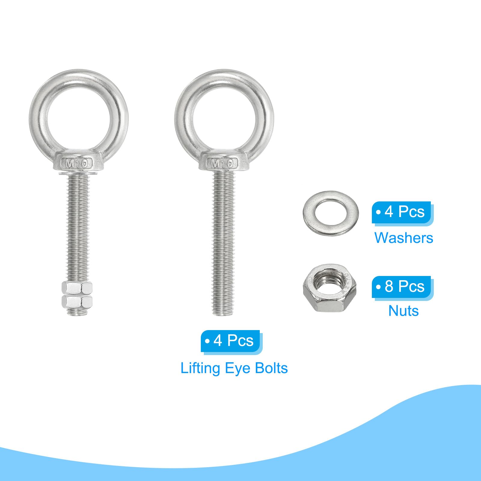 PATIKIL Lifting Shoulder Eye Bolts - Image 3