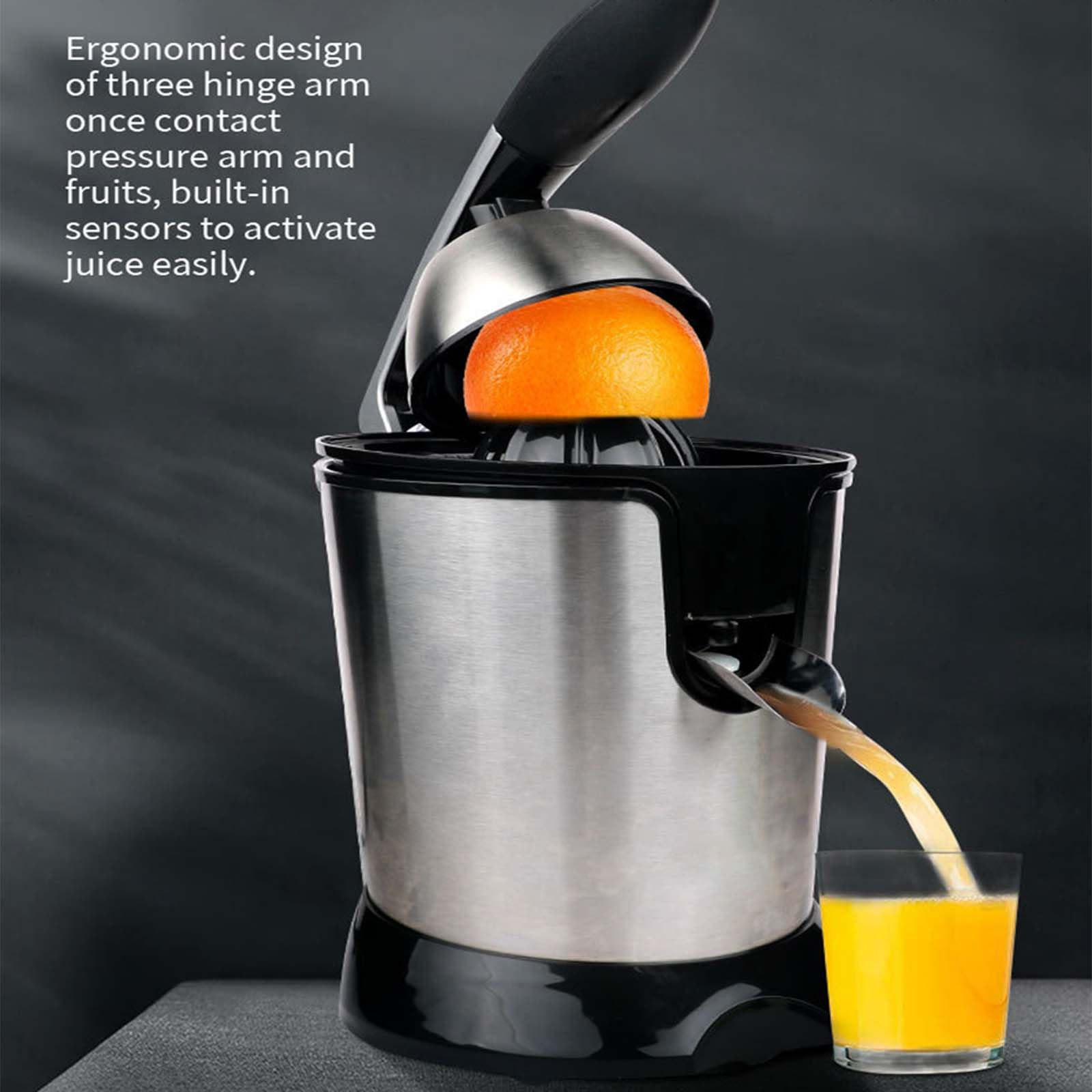 Spremitore per canna da zucchero, spremiagrumi elettrico per agrumi, spremiagrumi a masticazione automatica per frutta, spremiagrumi portatile in acciaio inossidabile per lime, pompelmo e li
