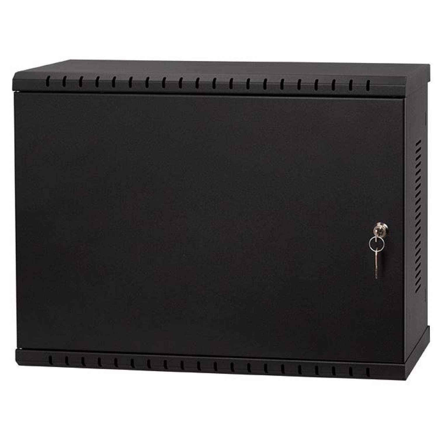CCTV Armadio Rack 3U 19 Pollici 180 mm | Armadio di Rete in Acciaio | Home Server, Armadio Router, Alloggiamento per Telecamera di Videosorveglianza, Dimensioni compatte, Regolabile, Nero
