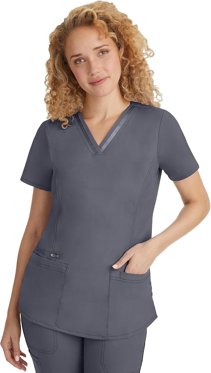 Healing Hands Scrub Set For Women with 5 Pockets, V-Neck Scrub Top 2278, and Taylor Pants 9095 with 2-Way Stretch Technology