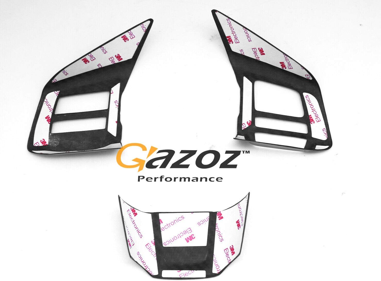 Inerior Accessories - Gazoz Performance Carbon Fiber Steering Wheel Cover Button Trim Compatible with 2018-2021 WRX STI VA - Manual Transmission