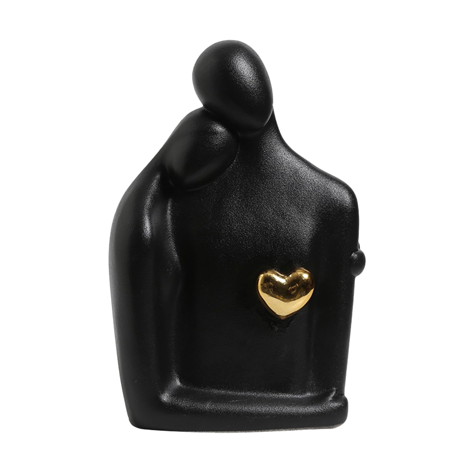Erice Decoración del día de San Valentín, estatua minimalista romántica para estante, estatua de pareja, decoración de mesa para sala de estar, dormitorio, regalo para aniversario, San Valentín,