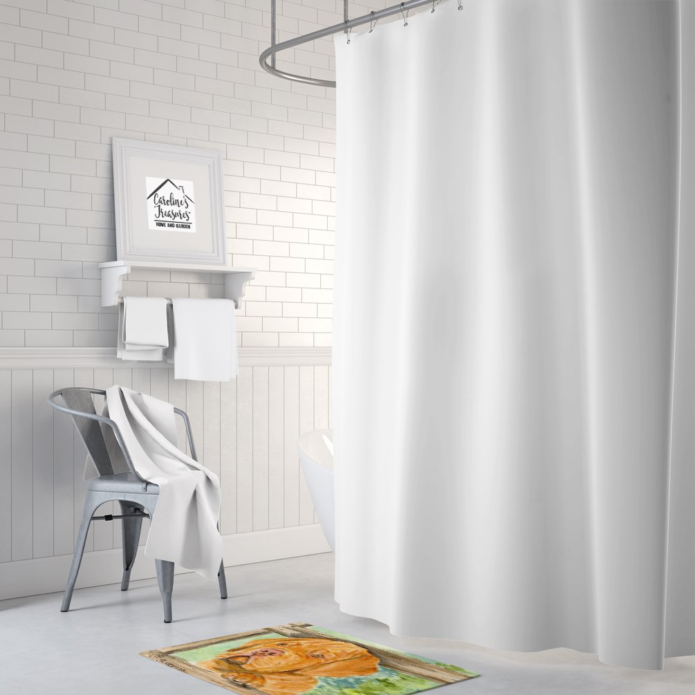 Caroline's Treasures SS8926RUG Dogue de Bordeaux Machine Washable Memory Foam Mat, Bathroom Rug, Non-Slip Bath Mat, Durable Thick Washable Rugs for Kitchen, Bathroom Quick Dry, Decorative Artwork,