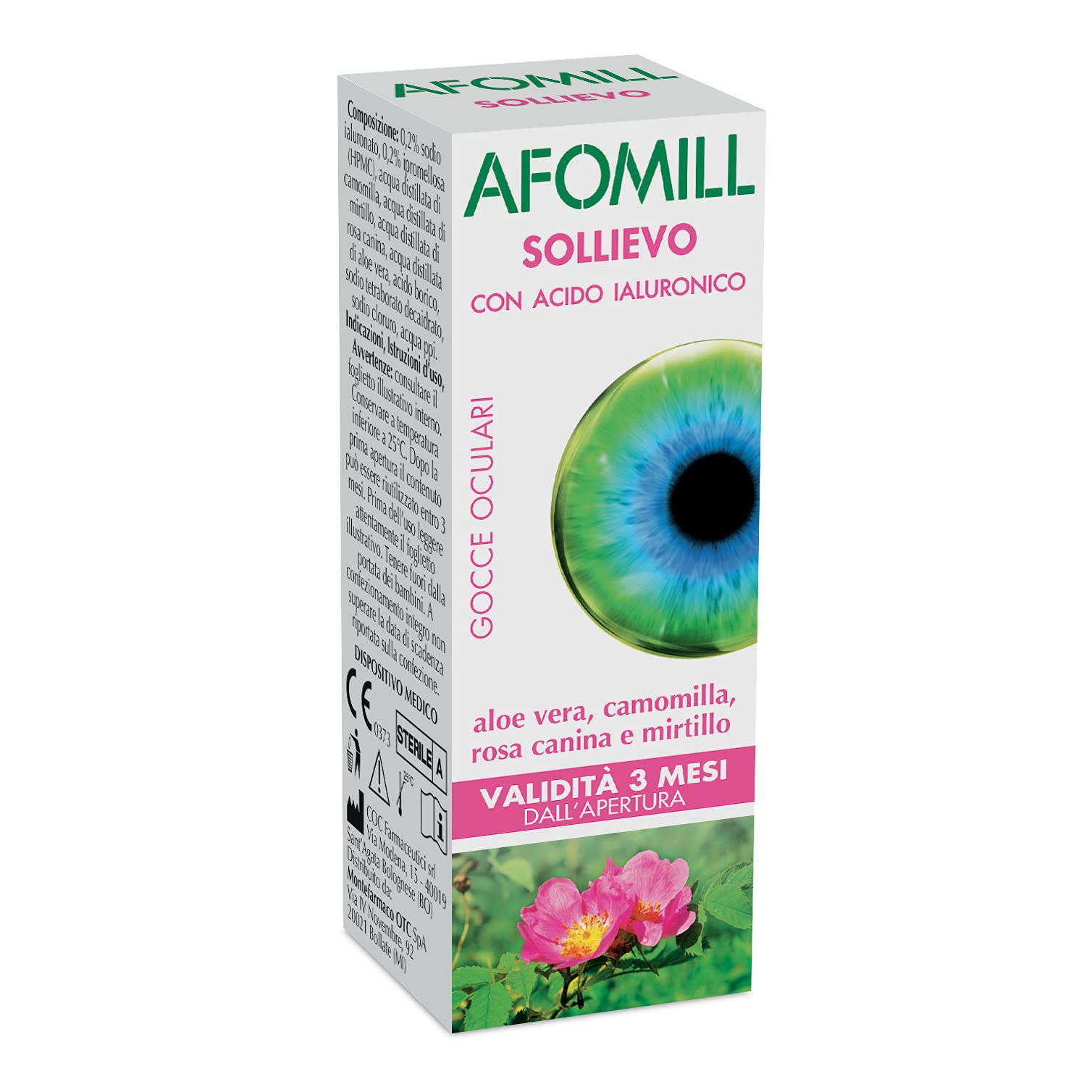 AFOMILLSollievo Gocce Oculari Con Acido Ialuronico 10 ml