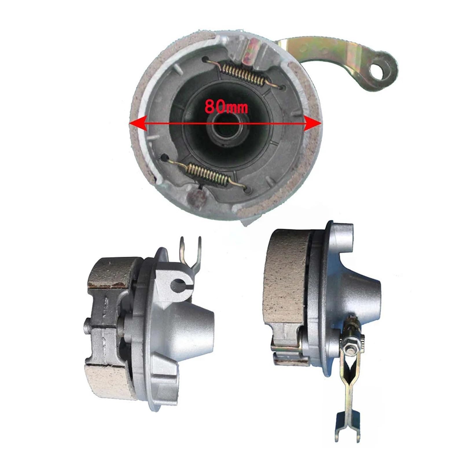 Einfach zu bedienende Bremsbeläge Bremsbeläge Ebike Aluminiumlegierung Bremsbeläge Vordere Trommelbremse Gute Kompatibilität mit Kappe