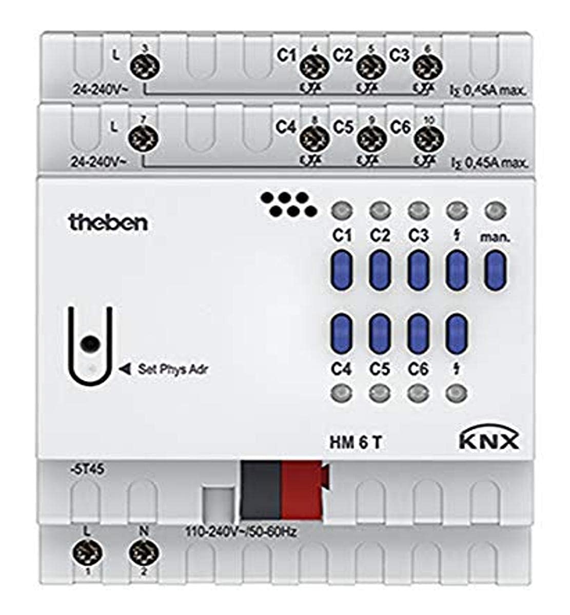 Theben 4940240 HM 6 T KNX FIX2 Heizungsaktor 6-fach REG