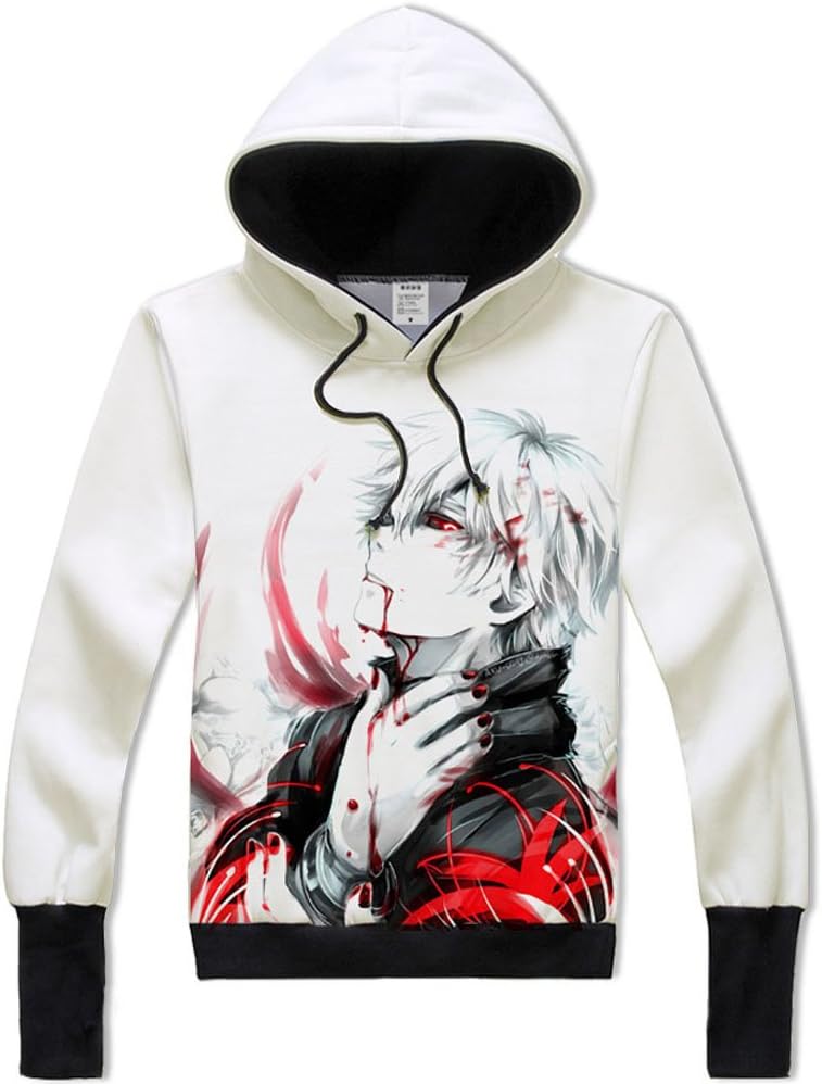 Anime Clothing Tokyo Ghoul Hoodie Kaneki Ken Sweatshirt Hoody Men Women