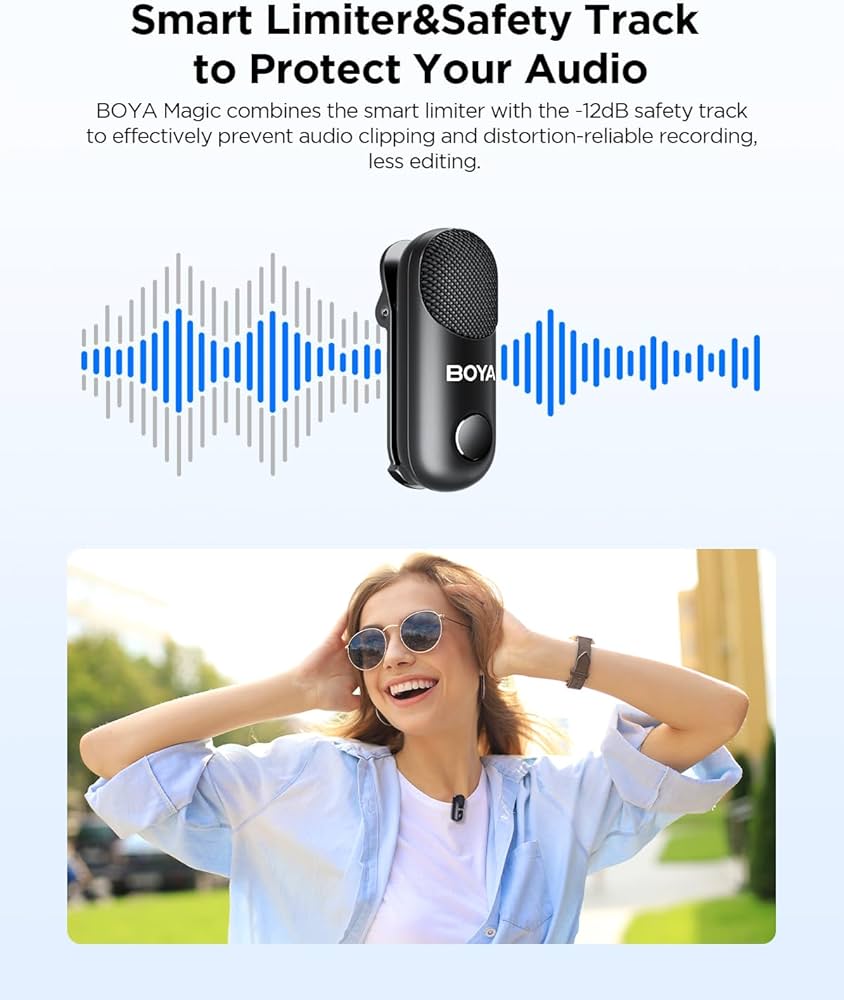 BOYA Magic-03 ワイヤレスマイクセット Amazon.co.jp: BOYA Magic-03 ワイヤレスピンマイク - 30時間
