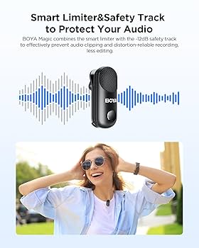 BOYA Magic-02 ワイヤレスマイク ピンマイク Amazon.com: BOYA Magic-02 Wireless Lavalier Microphone