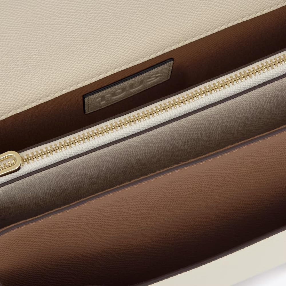 TOUS Bandolera Mediana Audree Saffiano Moca Beige 2002358243