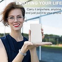 Vista 6 de T-MFY Cartera minimalista para tarjetas de crédito con anillo magnético, cartera delgada de aluminio, diseño de bloqueo y bloqueo RFID, pequeña