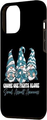 Miniatura 2 de Funda para iPhone 13 Pro Max Gnome One Fights Alone Sexual Assault Awareness
