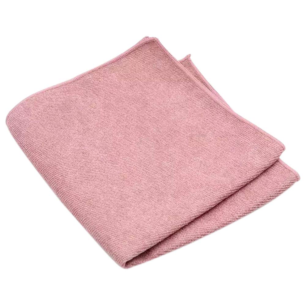 Db Dickie Bow Men's Dusty Rose Pink Luxury Cotton Blend Pocket Square (Dusty Rose Pink) - Suitable For Formalwear, Office, Weddings, Parties, Grooms & Grooms Outfits