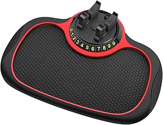 Multifunction Car Anti-Slip Mat Auto Phone Holder, 360° Rotatable Phone Holder with Large Pad, Car Dashboard Phone Holder Mat, Car Dashboard Pad, Desk Stand for Phone, Key