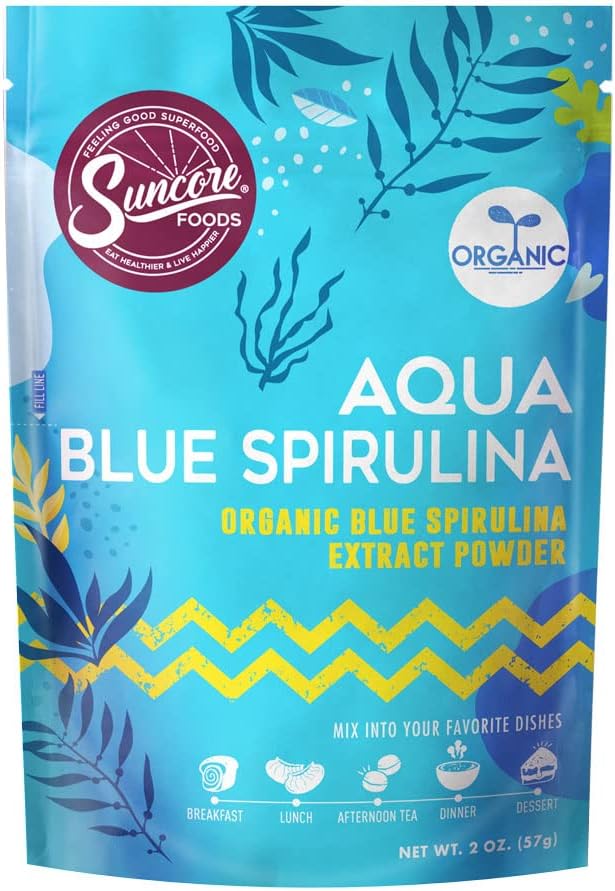 Suncore Foods Organic Aqua Blue Spirulina Powder Australia Ubuy