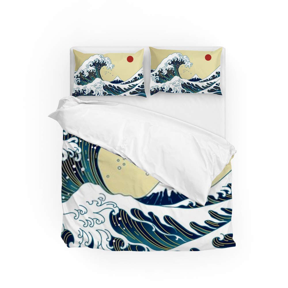 Housse de couette 3 pièces anti-plis en microfibre douce pour lit jumeau facile à border