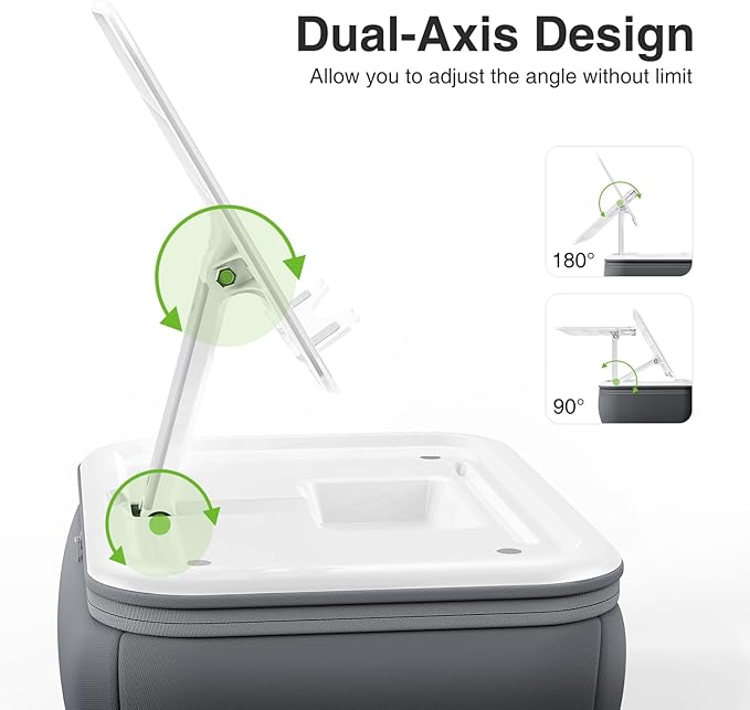 Soporte de Almohada Ajustable para Tablet iPad 4.7-15.6" Gris miniatura 3