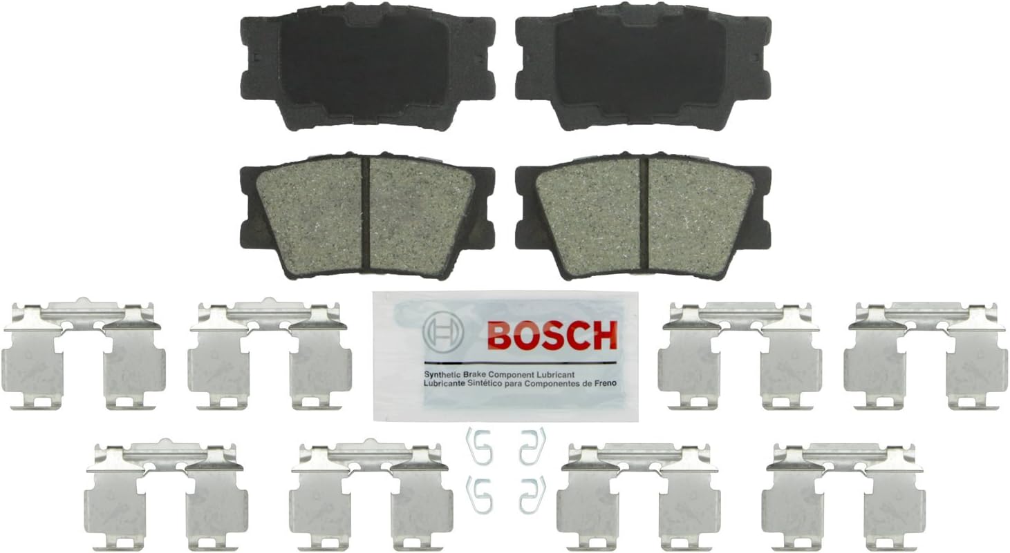 BOSCH BSD1212 Severe Duty Disc Brake Pad Set - Compatible With Select Lexus ES300h, ES350, HS250h; Pontiac Vibe; Toyota Avalon, Camry, Matrix, RAV4; REAR