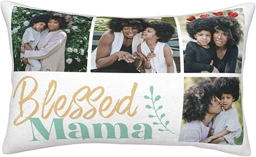 Funda de almohada personalizada para el día de la madre, funda de almohada personalizada con collage de fotos, funda de almohada con fotos de