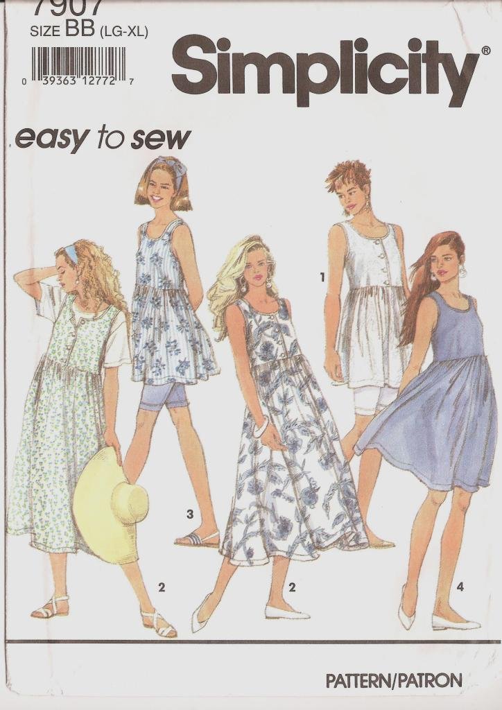 Patron de couture Simplicity 7907 pour coudre un vêtement femme L XL