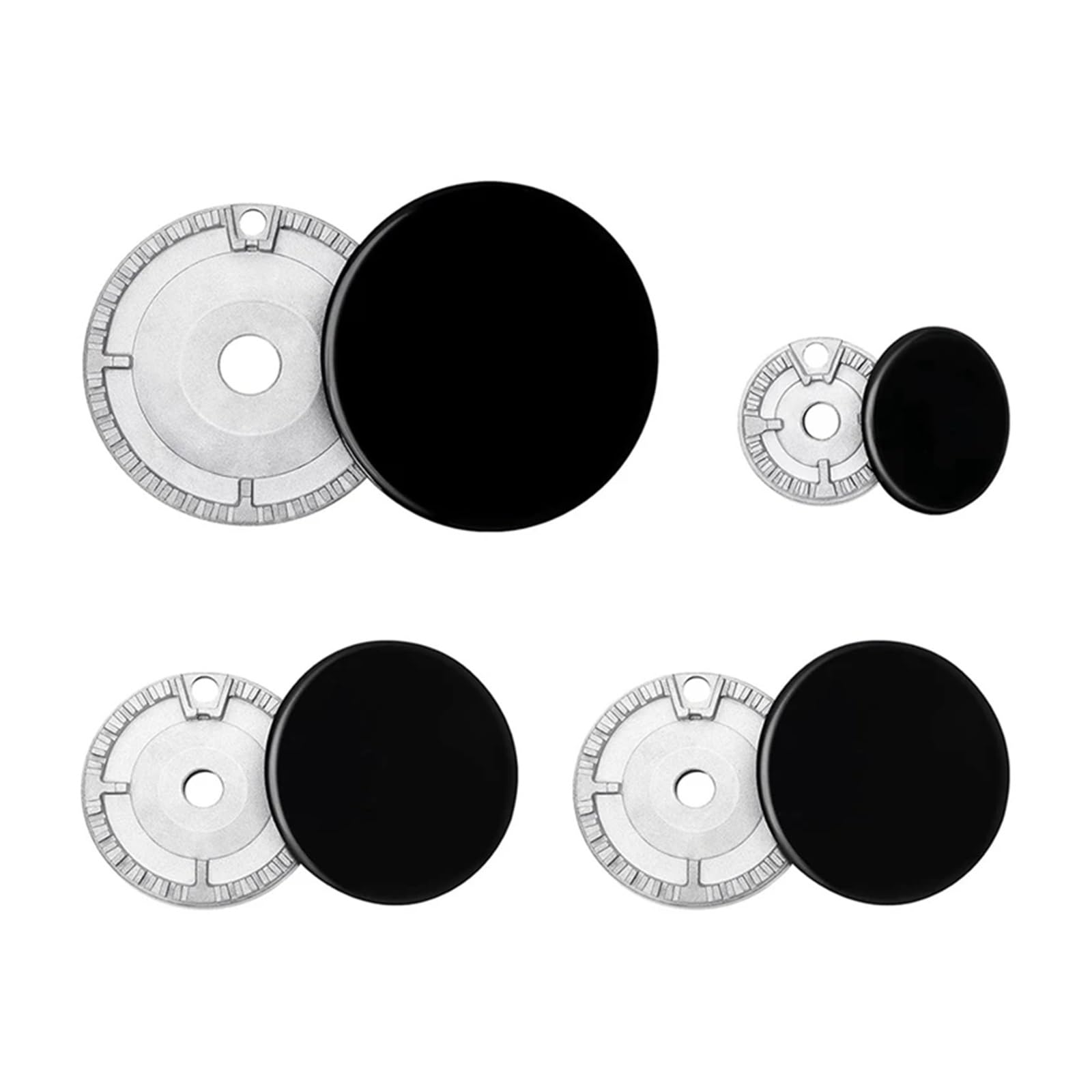 Juego de 16 Tapas de Repuesto for Quemador de Cocina de Gas y Horno, Compatible con la mayoría de quemadores de Gas. para Estufas de Gas