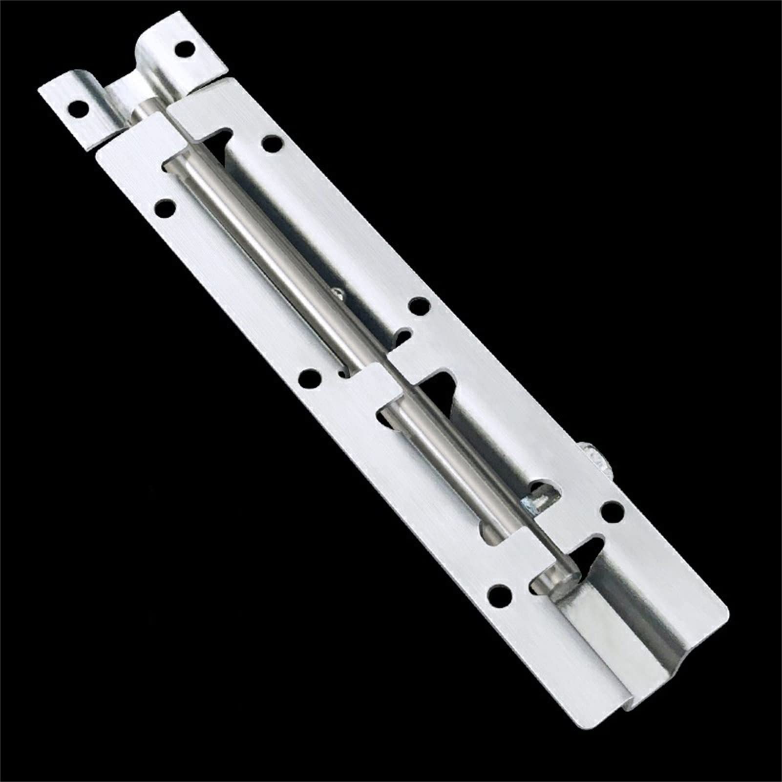 Cerradura for Puerta corredera, pestillo de Seguridad, 4 Pernos deslizantes, con Tornillos. Acero Inoxidable Estilo Retro for Puertas baño, Vallas y cobertizos(4 in)