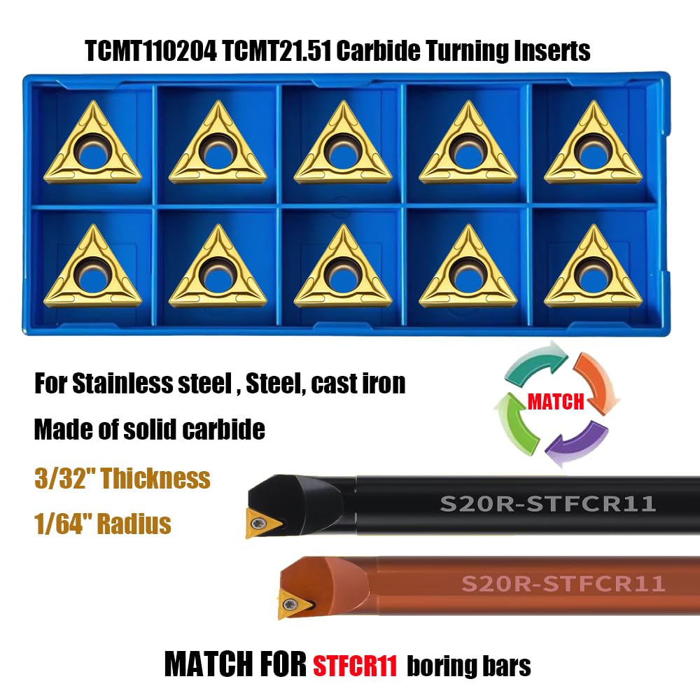 Carbide Turning Inserts - Maclix TCMT110204 -3 Carbide Turning Inserts - Maclix TCMT110204 -3