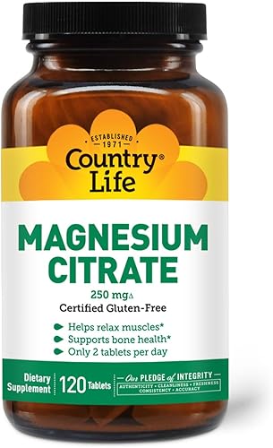 Miniatura 6 de Country Life Citrato de magnesio 250 mg 120 unidades
