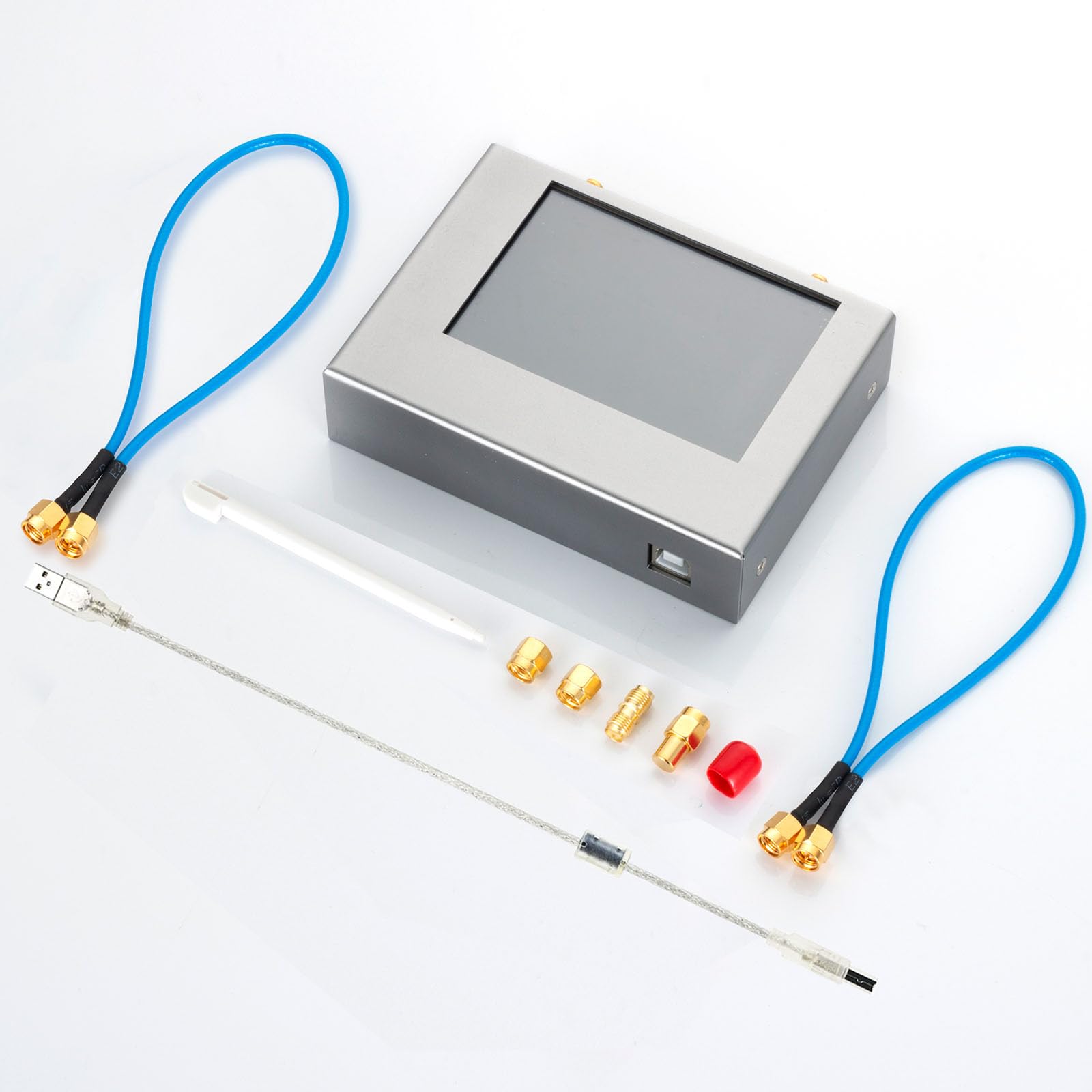 Aggiornamento Nanovna V2 Plus4 Analizzatore di rete vettoriale 50kHz-4GHz, Aursinc Analizzatore dell'antenna da 4 '' HF VHF UHF Misurare i parametri S, Rapporto d'onda stazionaria di tensione