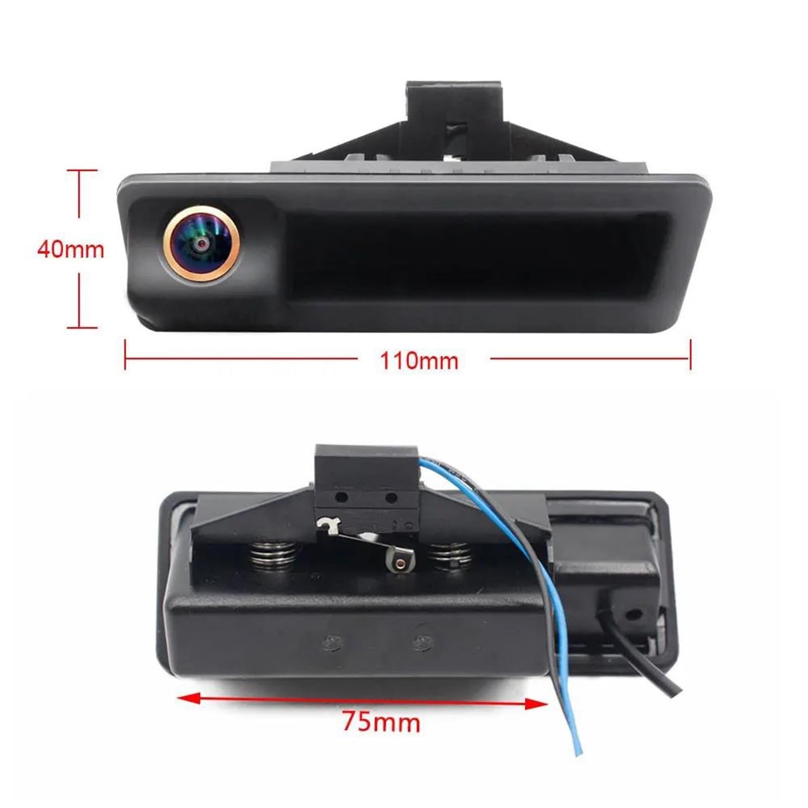 Caméra De Recul 720P Pour BMW Série 3/5/X6 - Grand Angle 170° - Vision Nuit - Étanche IP67