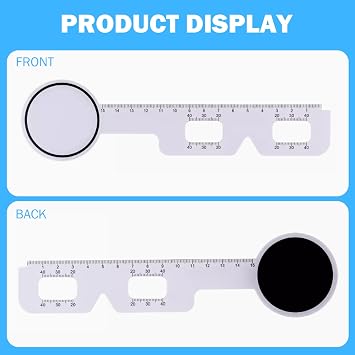 Eye Charts, Eye Chart, Snellen Chart Wall, with occluder for Exams, Office, School (2 Piece Set)
