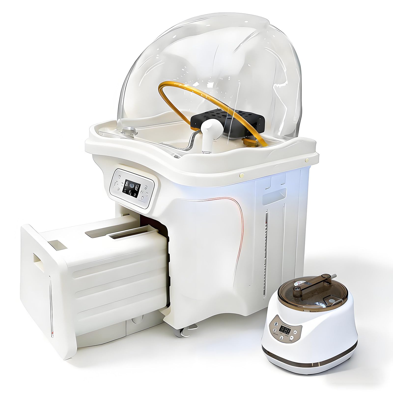 Lavatesta Head Spa con Serbatoi da 60 L e 20 L e Luce LED