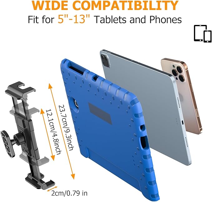 Soporte de pared para tablet OHLPRO negro con rotación 360° miniatura 6