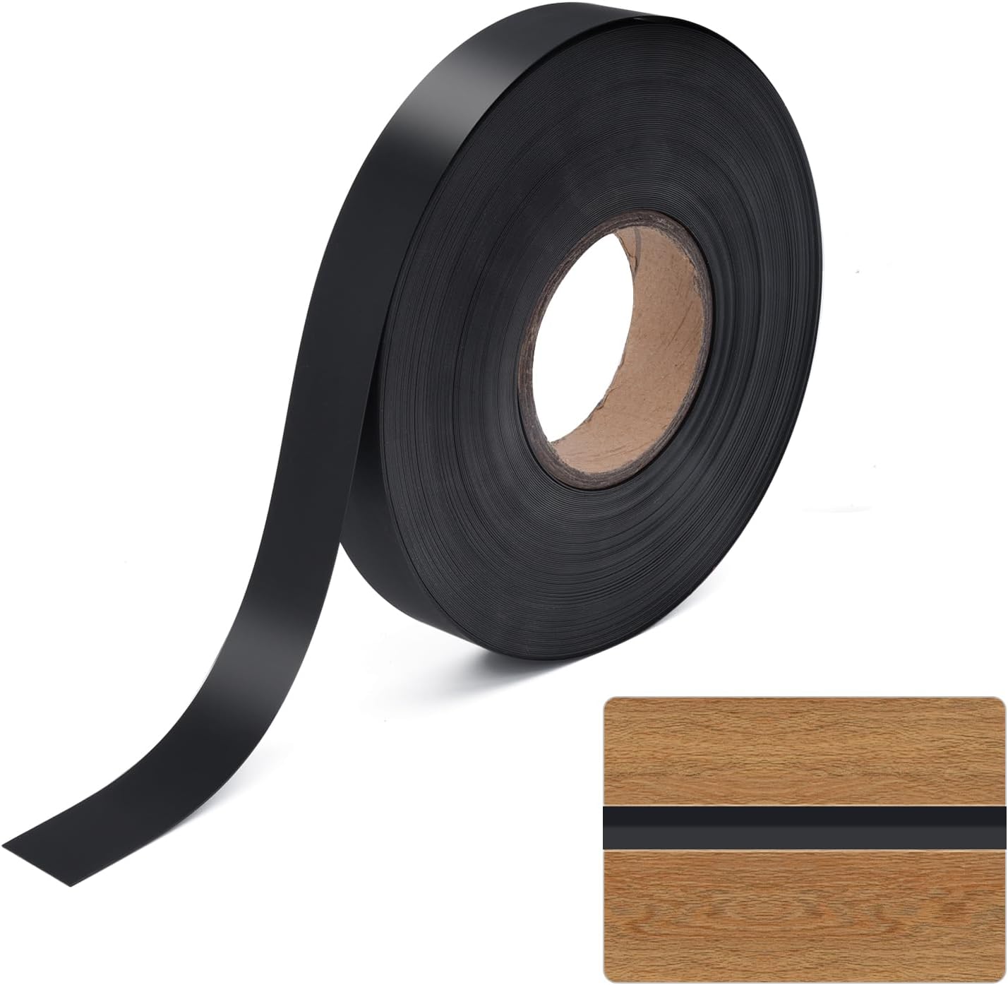 Slatwall Inserts, Slatwall Inserts Black Vinyl, Does Not Include Adhesive Embedded Decorative Wall Plate Gaps to Beautify The Gap Between The Wall, 1 Volume 130 FT