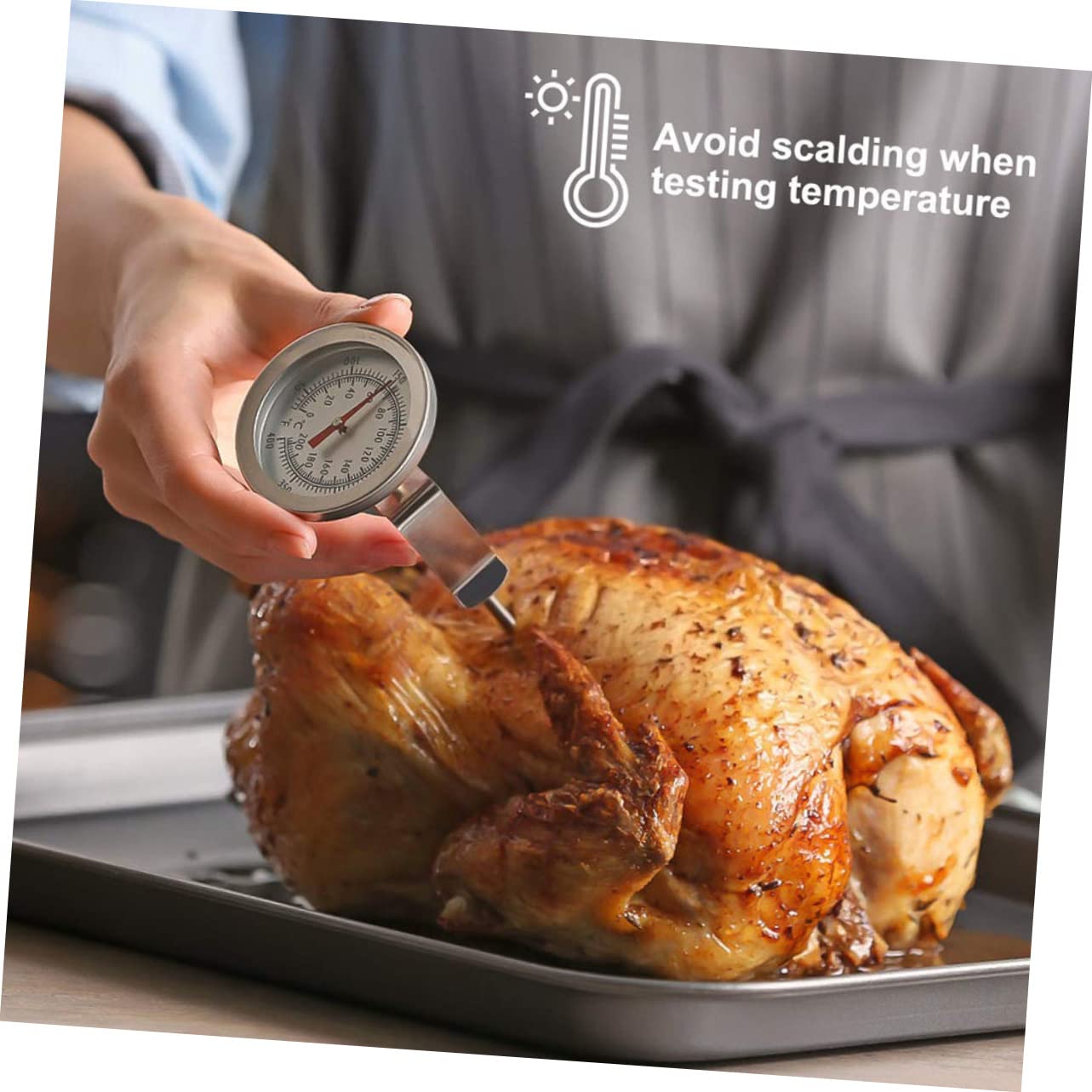Lot De 2 Clips Pour Sonde De Thermomètre De Grill - Acier Inoxydable 304 - Pour Barbecue Et Viande