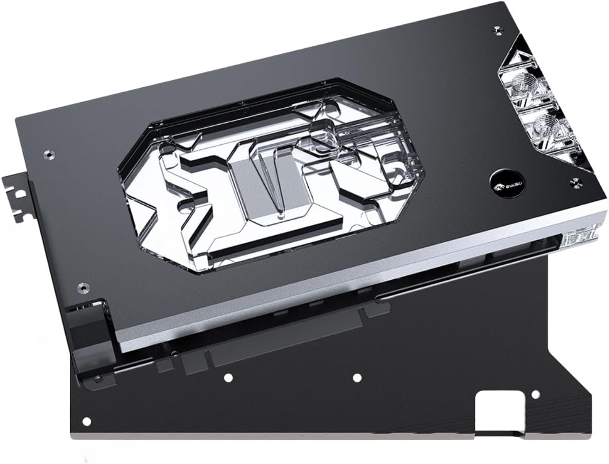 Bykski Armored End Port GPU Waterblock with Backplate for ASUS TUF Gaming GeForce RTX 5090 32GB GDDR7 (N-AS5090TUF-X)
