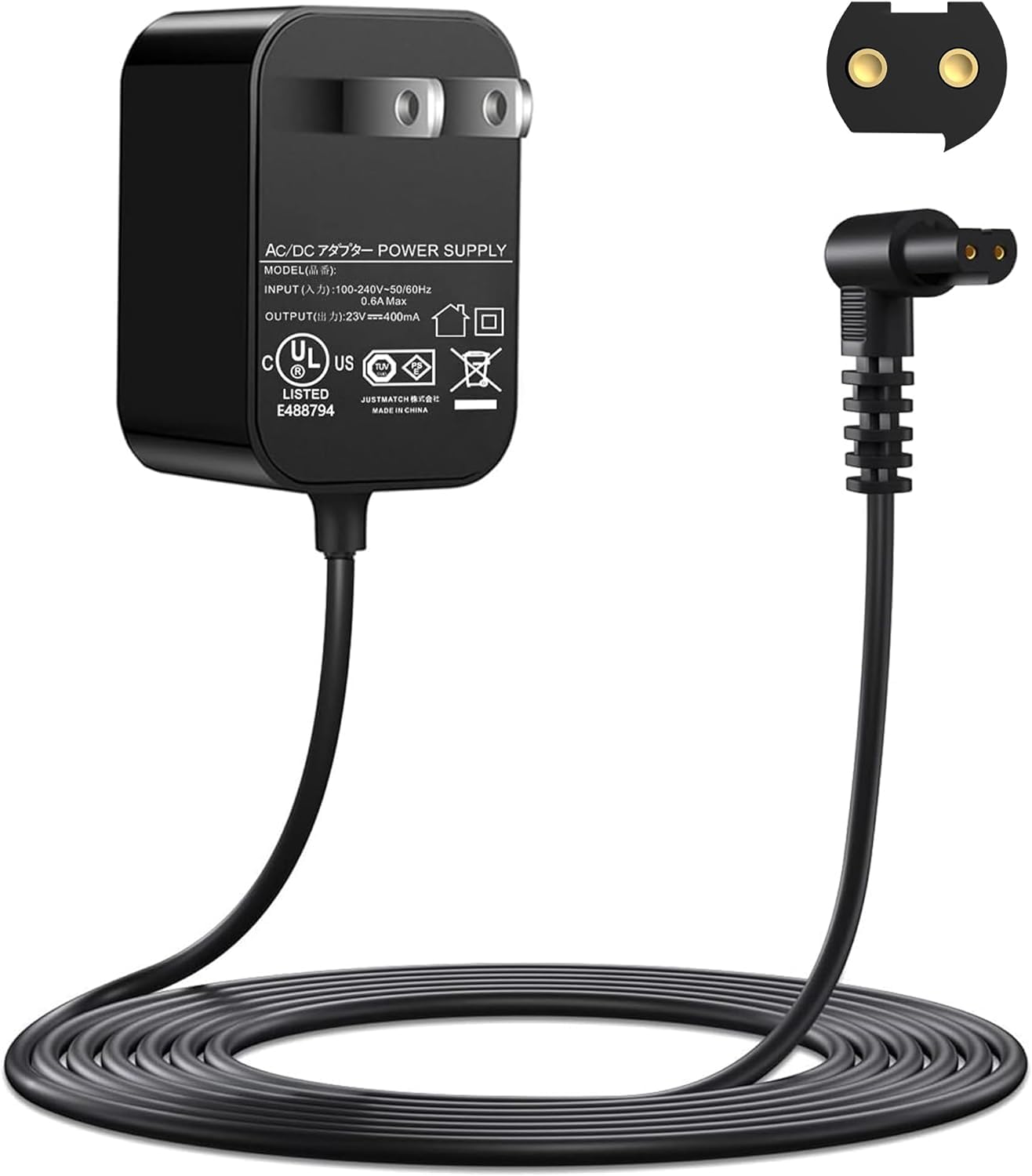 FGIEU 23V Vacuum Charger for Black and Decker S010QU2300040 for Black and Decker N511997 90602523-04 Cordless Stick Handheld Vacuum CHV1410L32 HFEJ415JWMF10 HFEJ415JWMF22 HSVJ415JMBF22 HSVJ520JMBF.