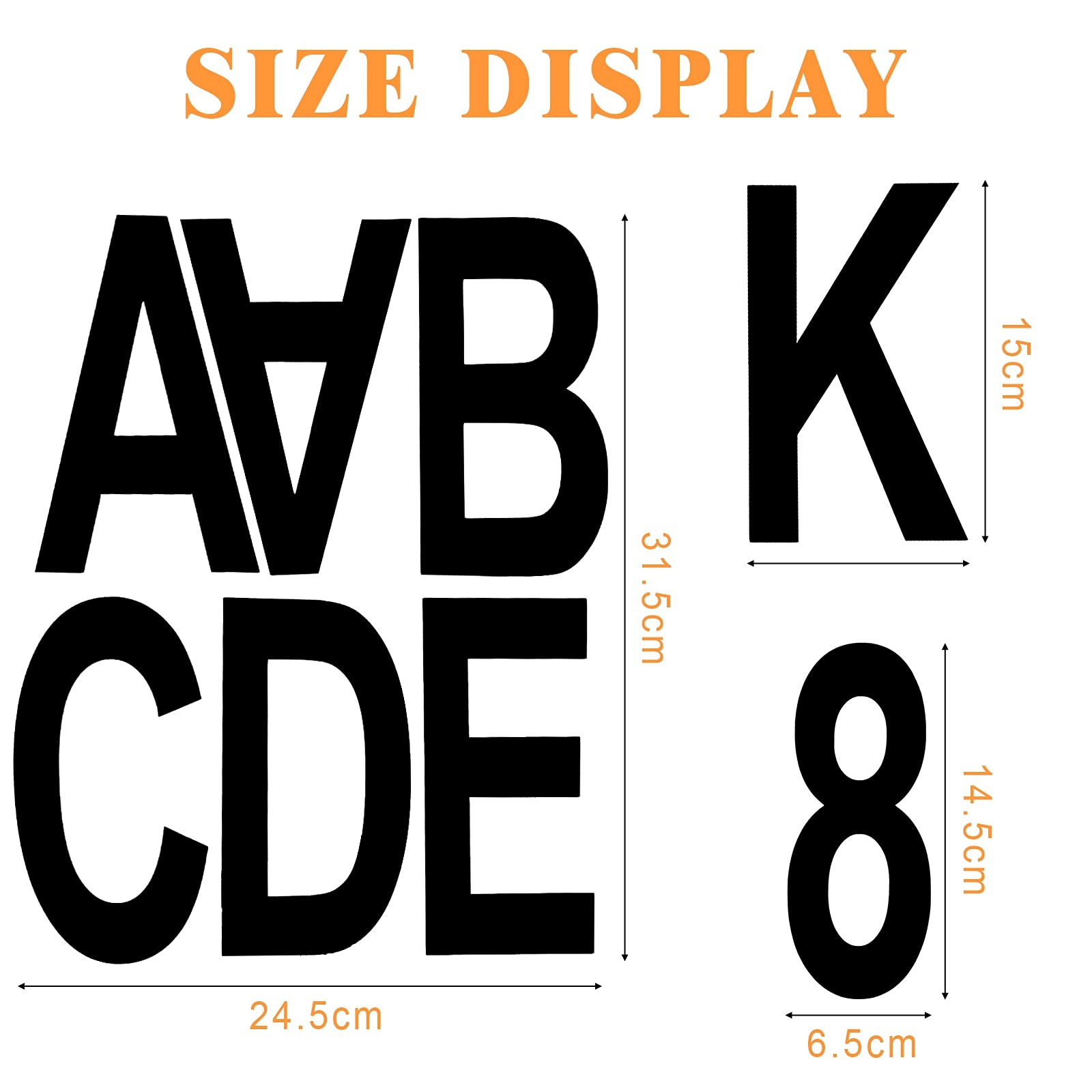 90 Selbstklebende Vinyl-Buchstaben & Zahlen – 15,2 Cm Hoch, Schwarz, Wasserfest – Alphabet-Aufkleber Für Innen & Außen, Abnehmbar 90 Selbstklebende Vinyl-Buchstaben & Zahlen – 15,2 Cm Hoch, Schwarz, Wasserfest – Alphabet-Aufkleber Für Innen & Außen, Abnehmbar