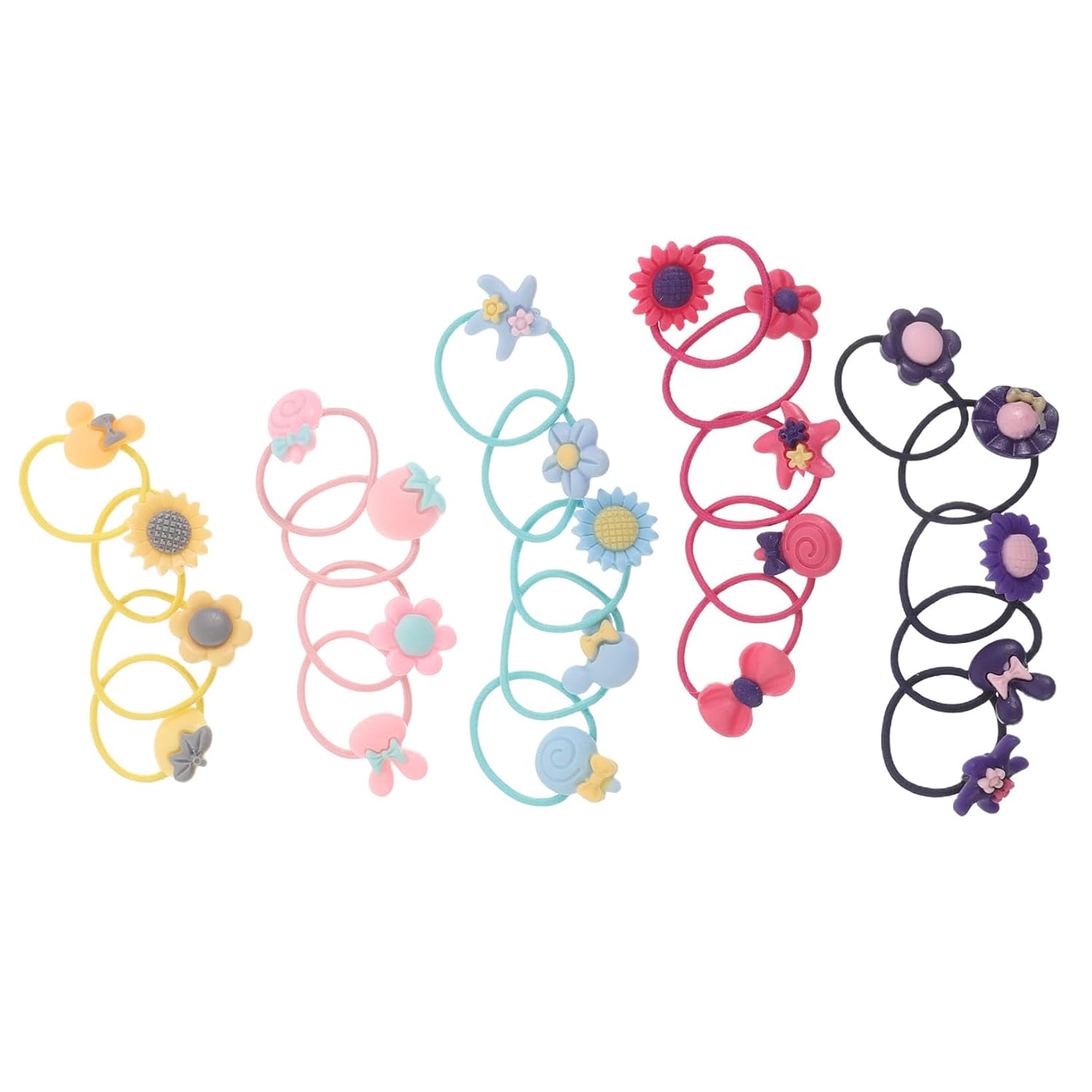 120pcs Baby Hair Ties: Soft and Colorful for Little Girls - Elastic and Cute Hair Bands Accessories for Kids and Infant for Daily and Parties