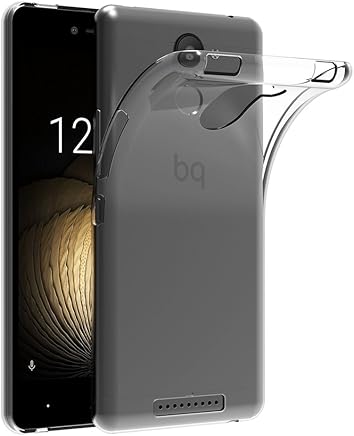 AICEK Funda BQ Aquaris U Plus, BQ Aquaris U Plus Funda Transparente Gel Silicona BQ Aquaris U Plus Premium Carcasa para BQ Aquaris U Plus 5.0
