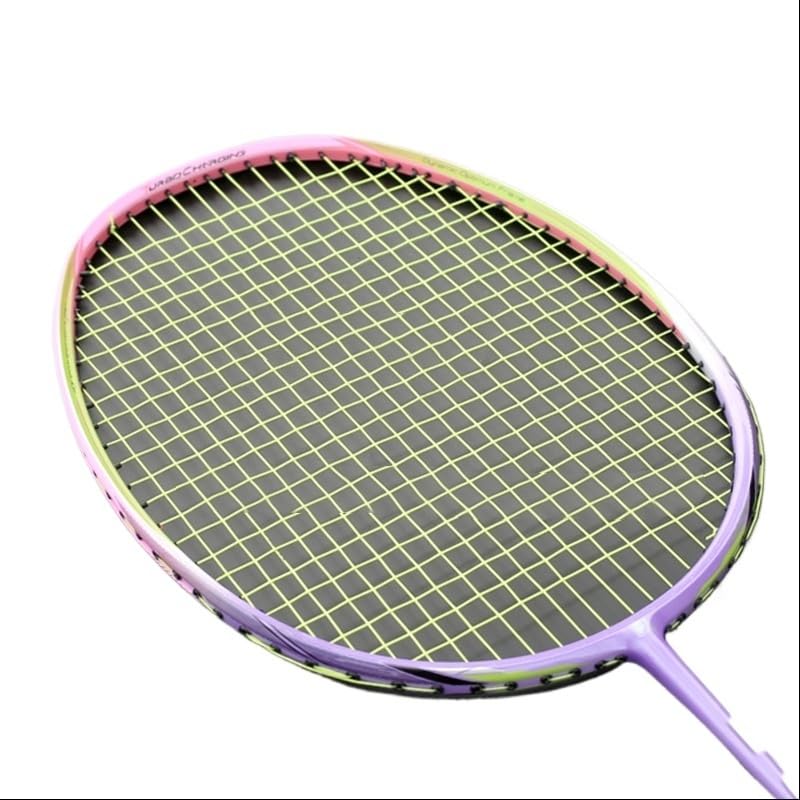 Badminton Set Racchette da Badminton ultraleggere 8U 65G in Fibra di Carbonio, Tensione Massima, 35 libbre, Racchetta Professionale for Sport for Adulti